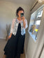 One Button Cardi - White