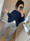 Wrap Knit - Navy