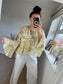 Floral Rara Top - Lemon