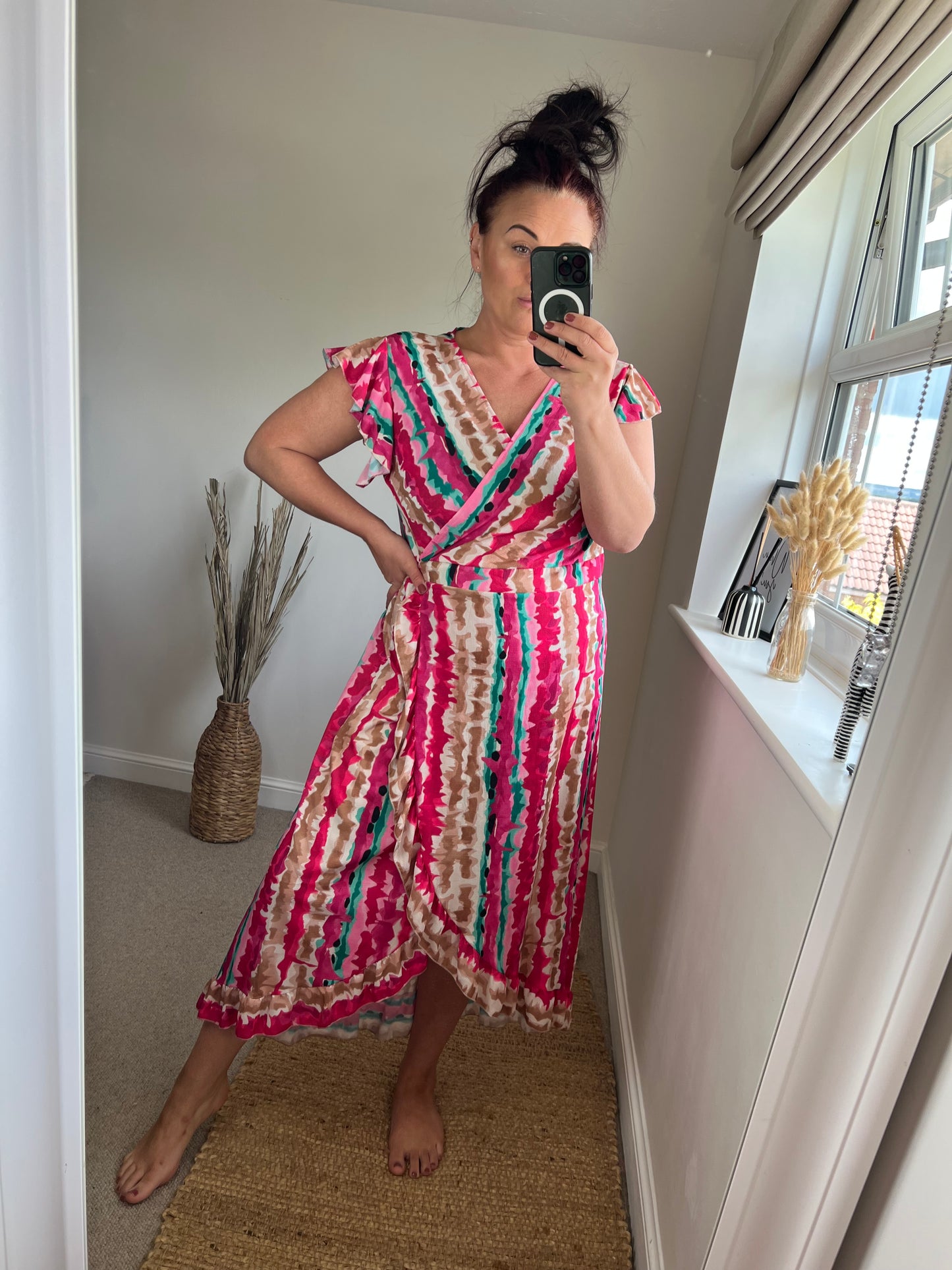 Wrap Dress - Cerise