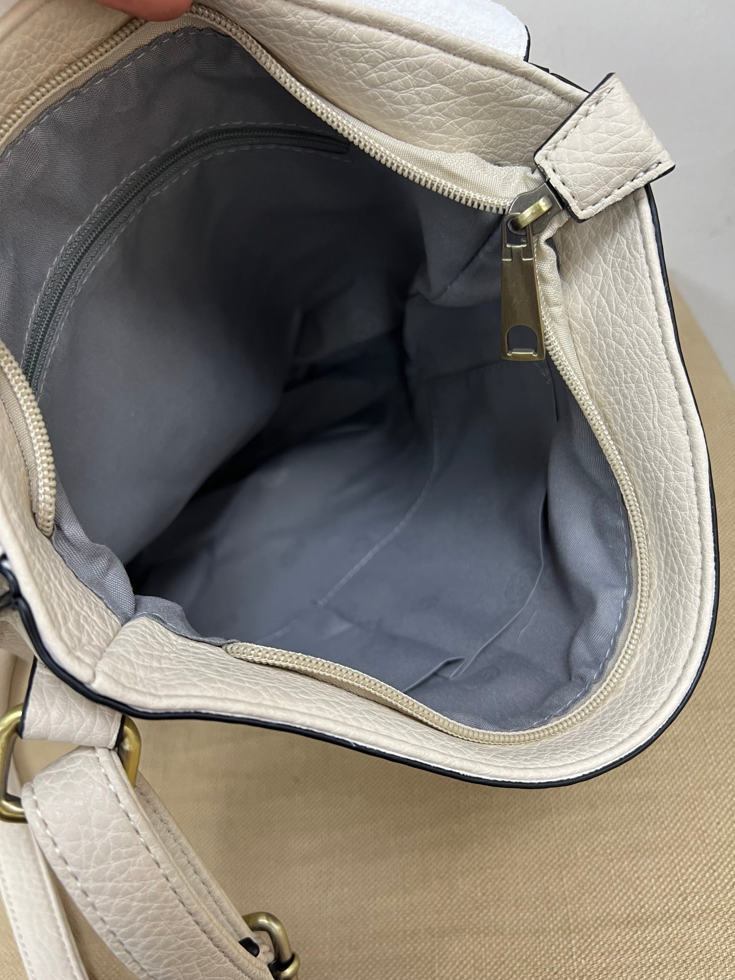 Satchel Crossbody Bag - Cream