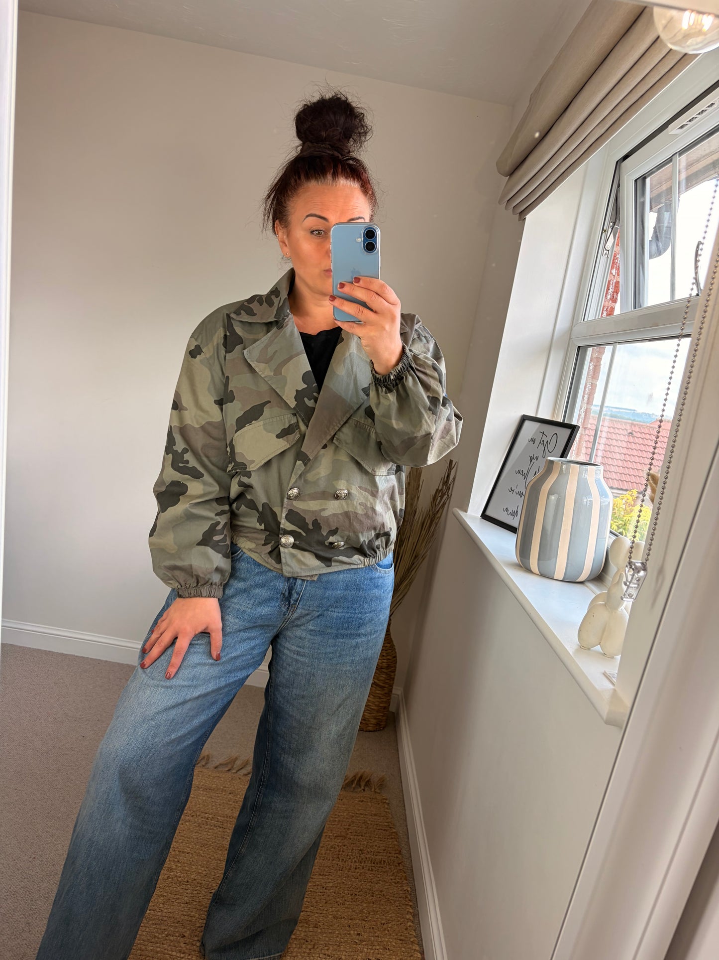 Camo Military Jacket - Dark Green