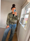 Camo Military Jacket - Dark Green