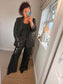 Sequin Trousers - Black