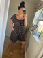Shirred Waist Playsuit - Spotty Chocolate