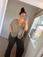 Twist Crochet Top - Mocha