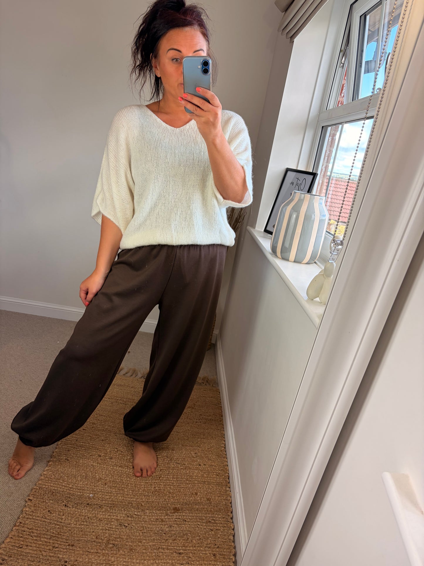 Cuffed Joggers - Chocolate