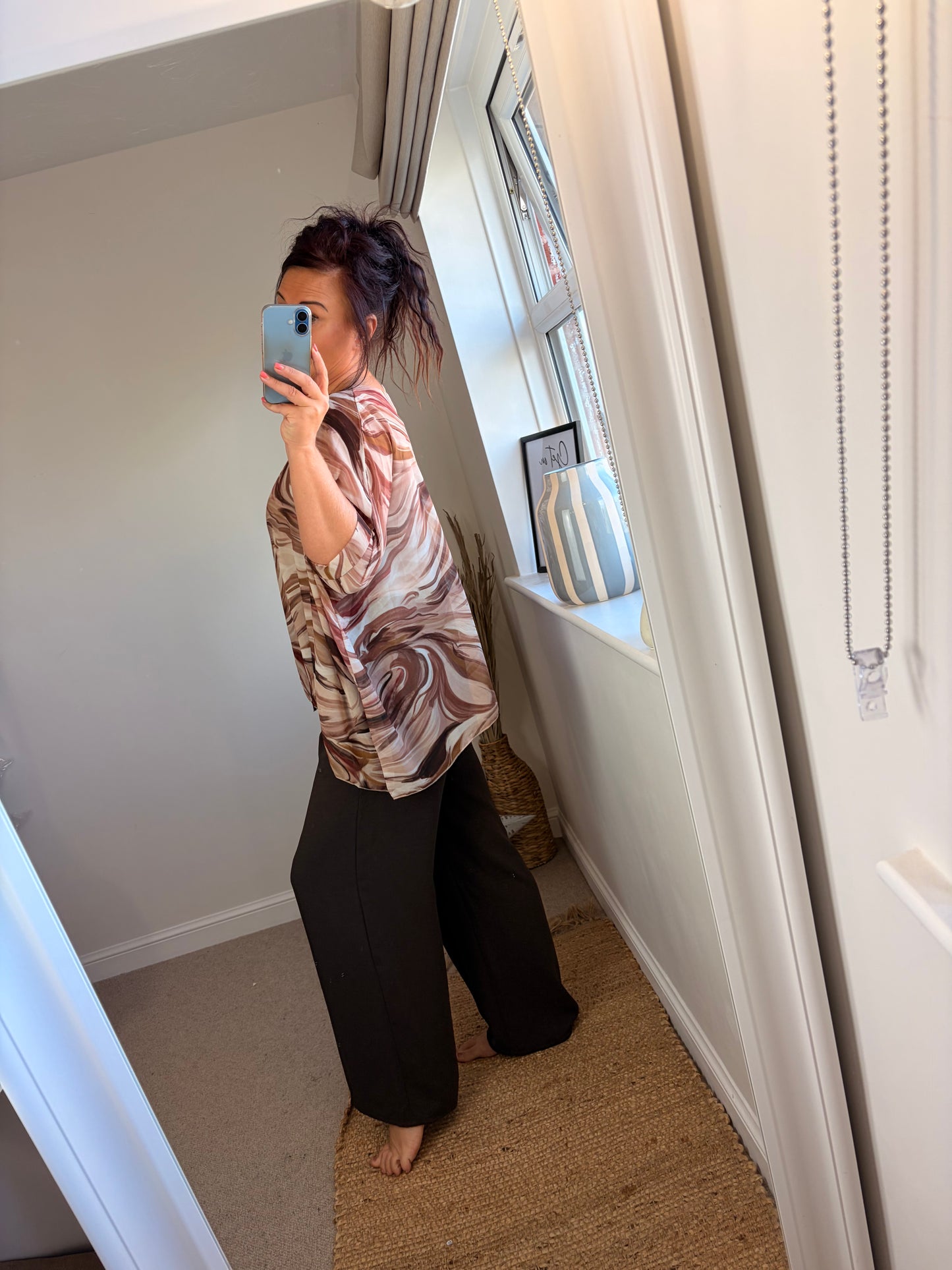 Marble Floaty Top - Beige