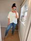 Twist Front Top - White