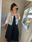 One Button Cardi - White