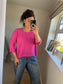 Plain Cotton Top - Cerise
