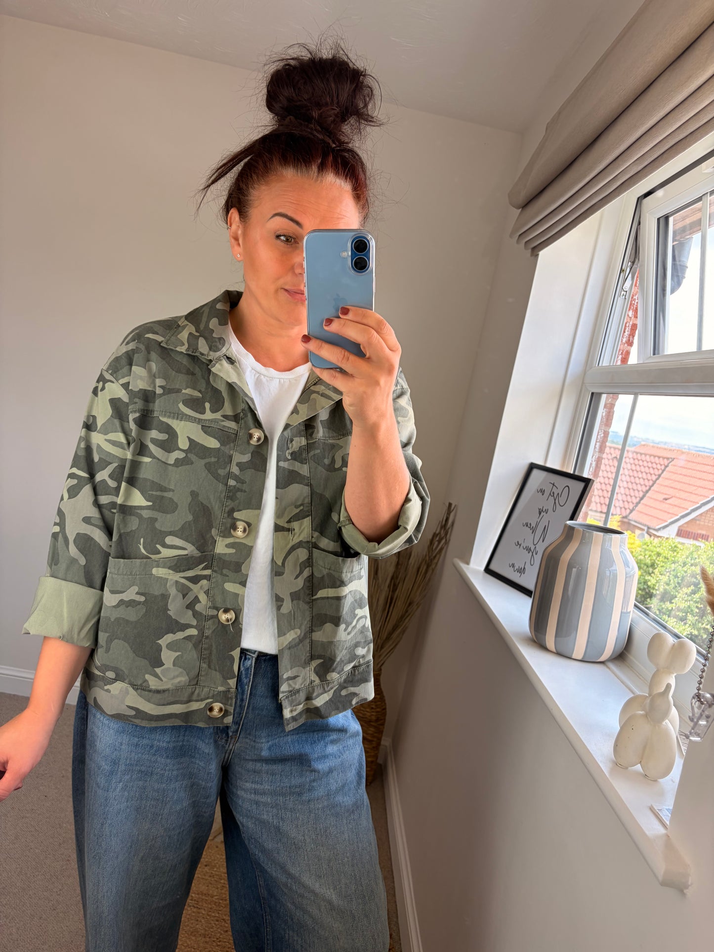Camo Shirt Jacket - Khaki