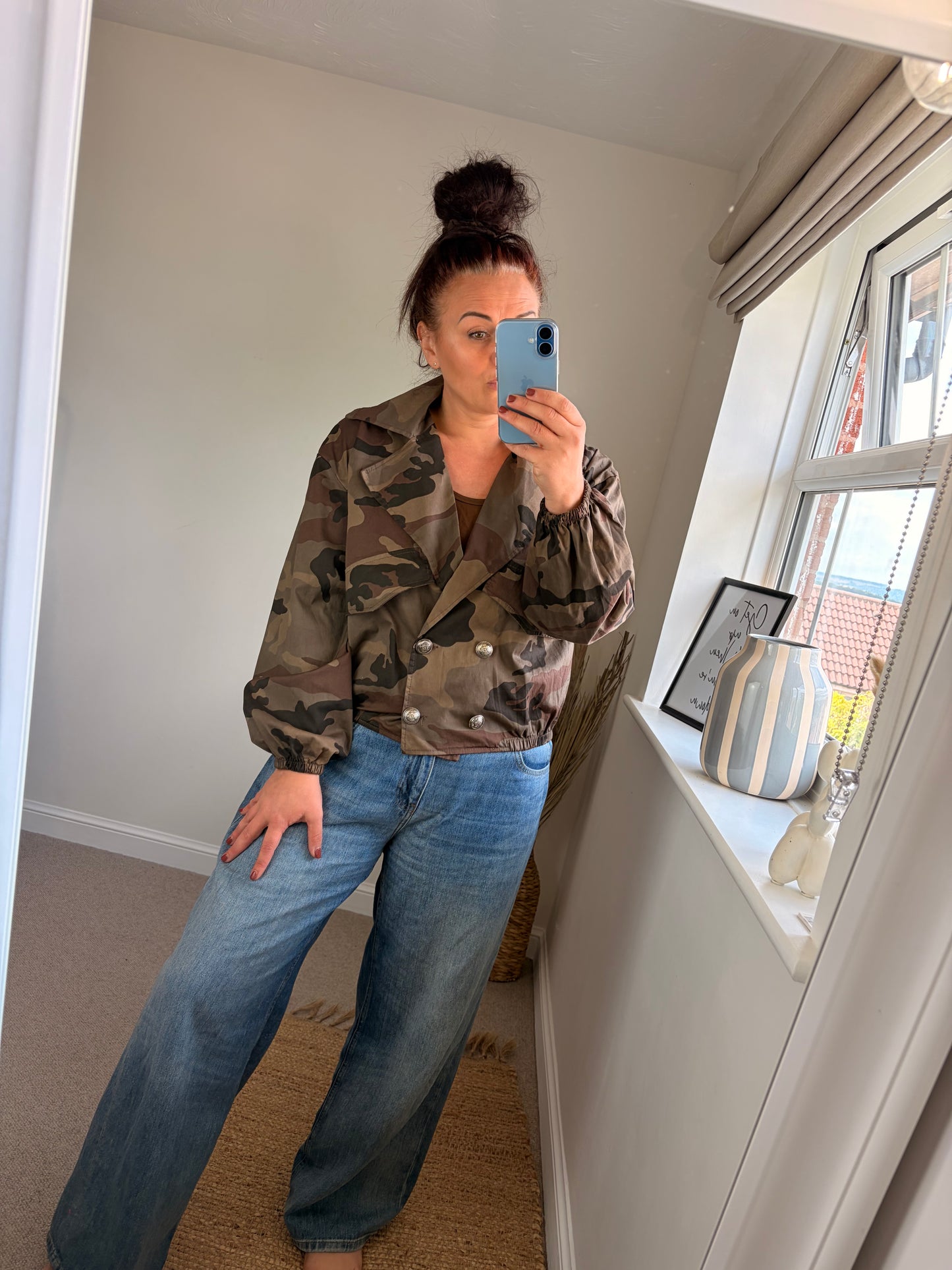 Camo Military Jacket - Brown