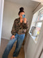Camo Military Jacket - Brown