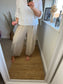 Barrel Leg Linen Mix Trouser - Stone