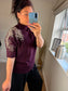 Funnel Neck Firework Jumper - Wine