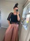 Crochet Tassel Top - Black