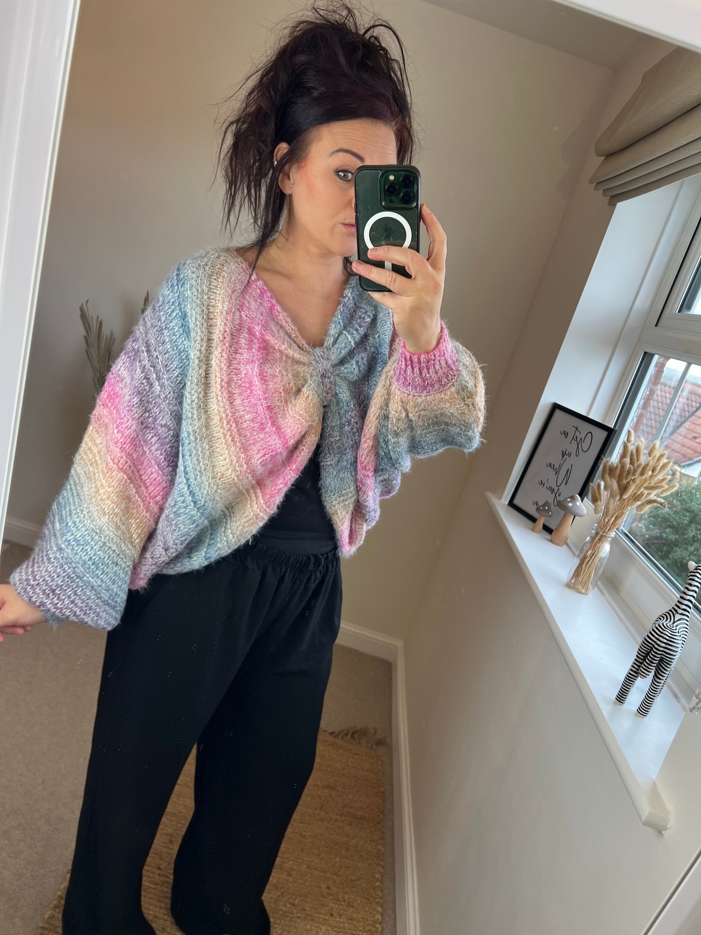 Hand Knit Chunky Shrug Cardigan
