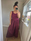Ribbed Midi Dress - Wine