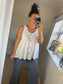 Linen Mix Vest - White