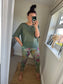 Fine Knit Top - Khaki