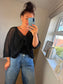 3-way Crochet Top - Black