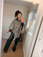 Knotted Poncho - Mocha