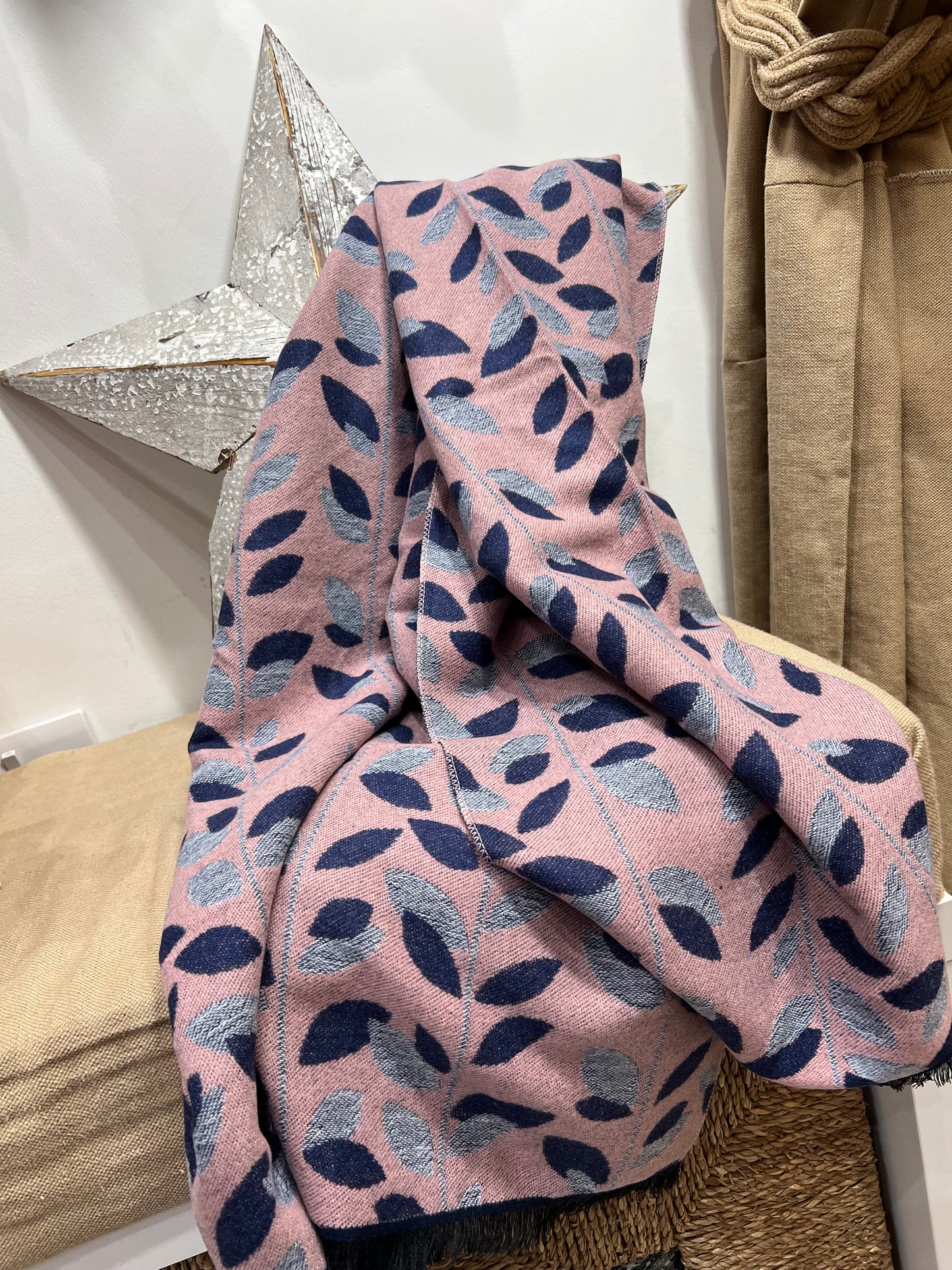 Reversible Scarf - Leaves