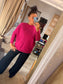 Crisscross Jumper - Cerise