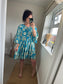 Shell Flare Dress - Turquoise