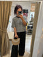 Straw Shell Bag - Camel