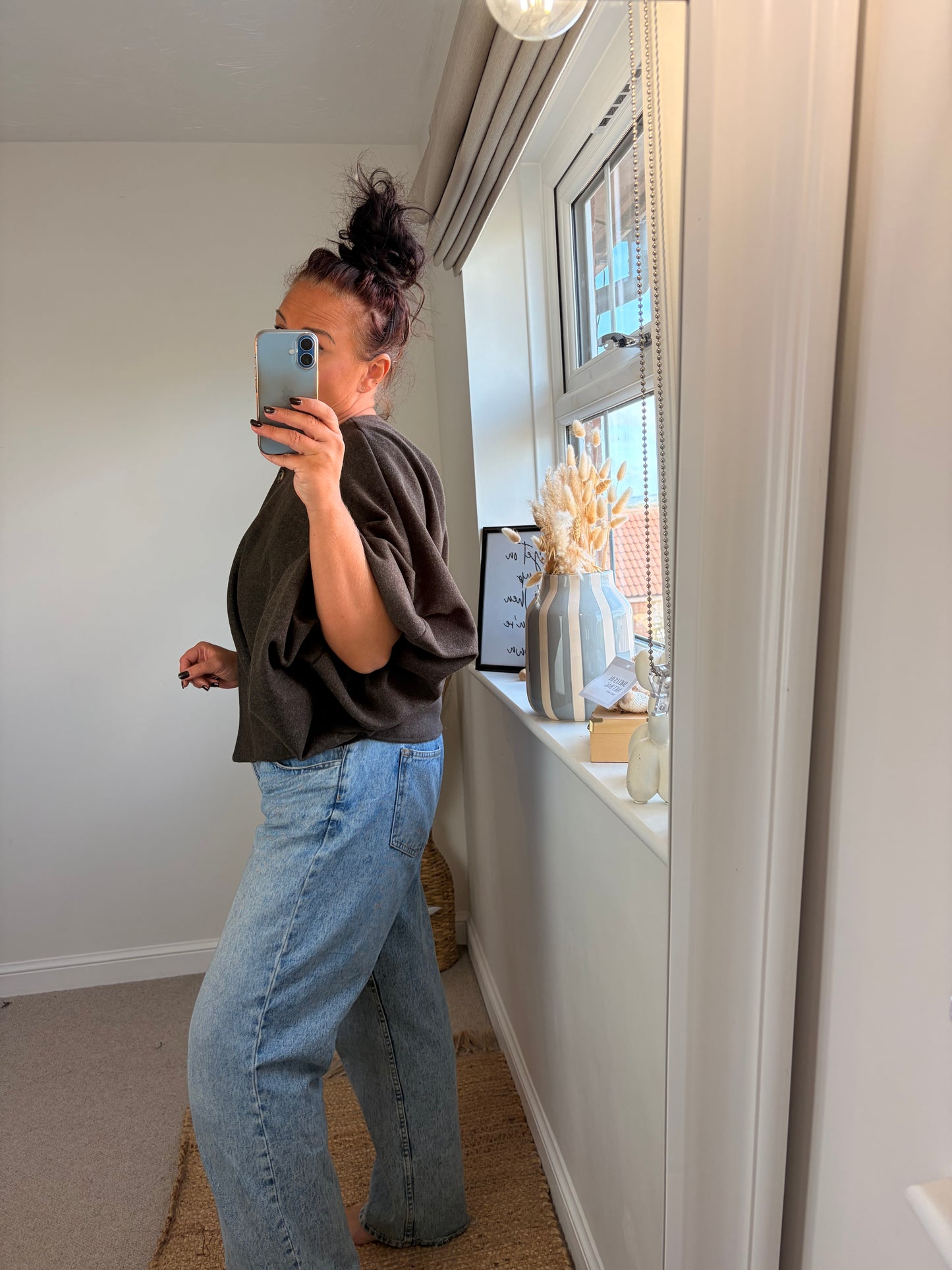 Puff Sleeve Jacket - Chocolate