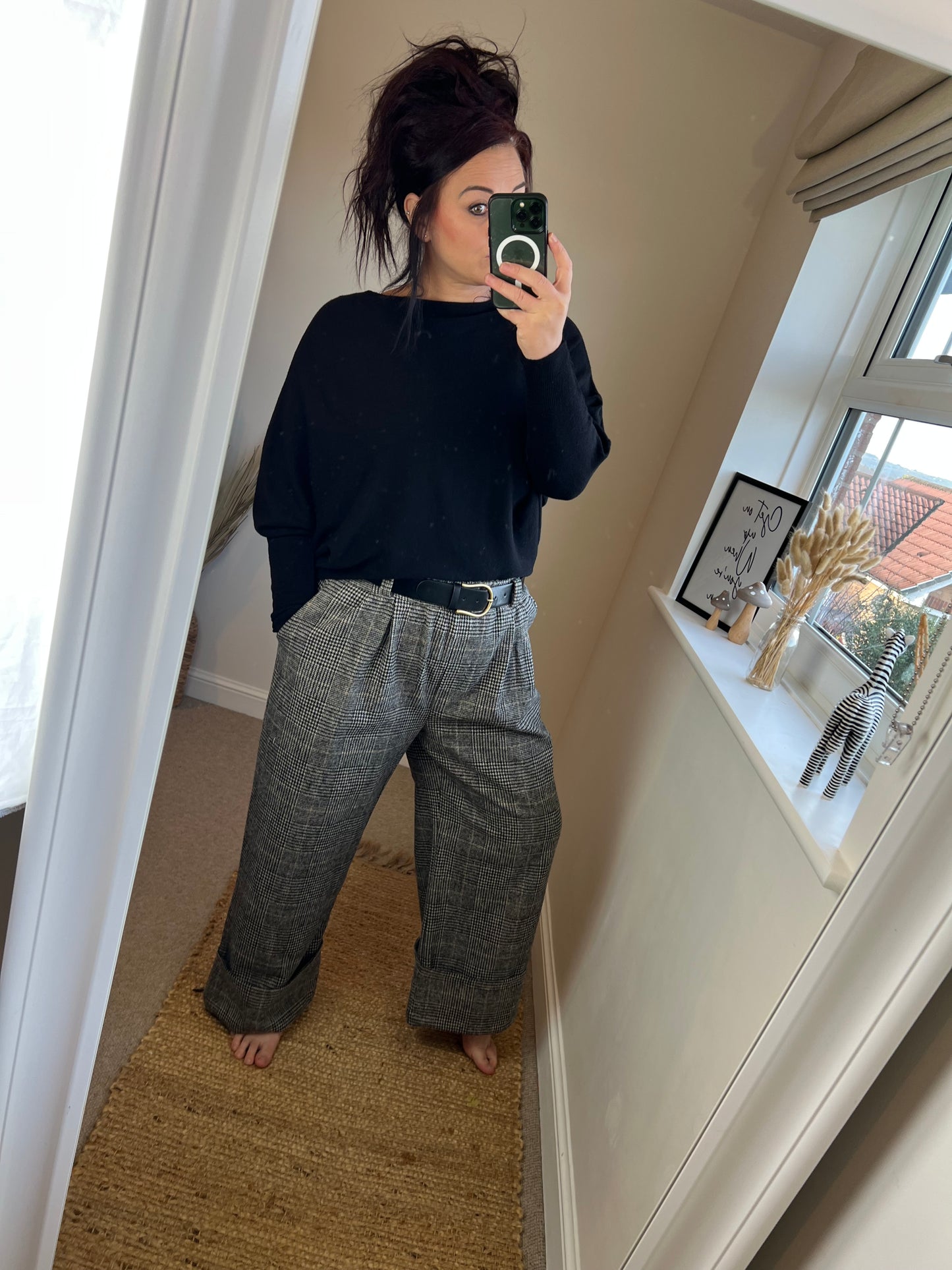 Checked Trousers