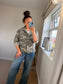 Camo Shirt Jacket - Stone
