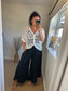 Crochet Scooped Cardi - White