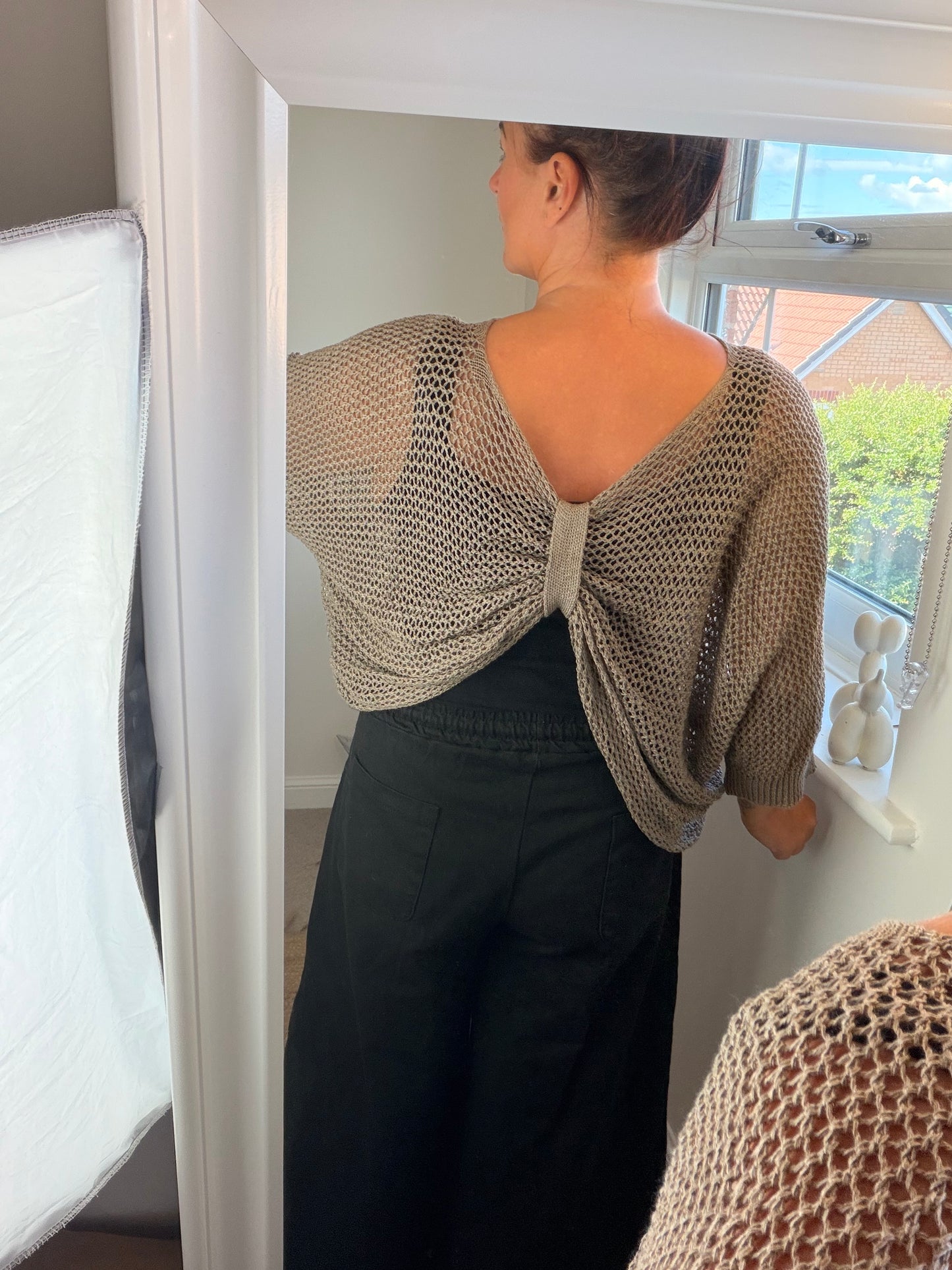 3-way Crochet Top - Mocha
