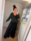 Chunky Knit Wrap Jumper - Charcoal