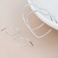 Peace of Mind - Silver Plated Heart Hoop Earring Set