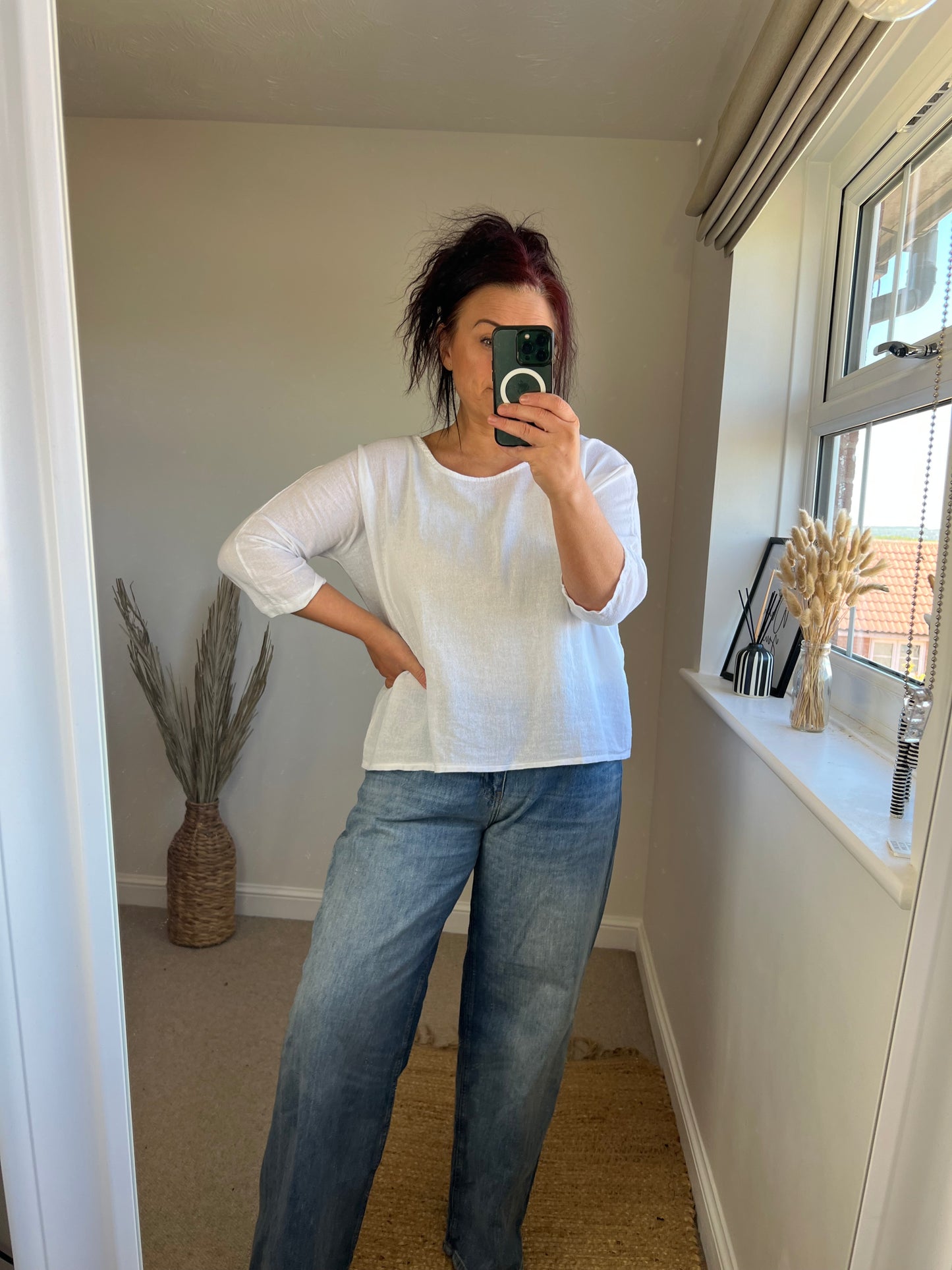 Plain Cotton Top - White