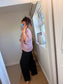 Open Knitted Cardigan - Blush