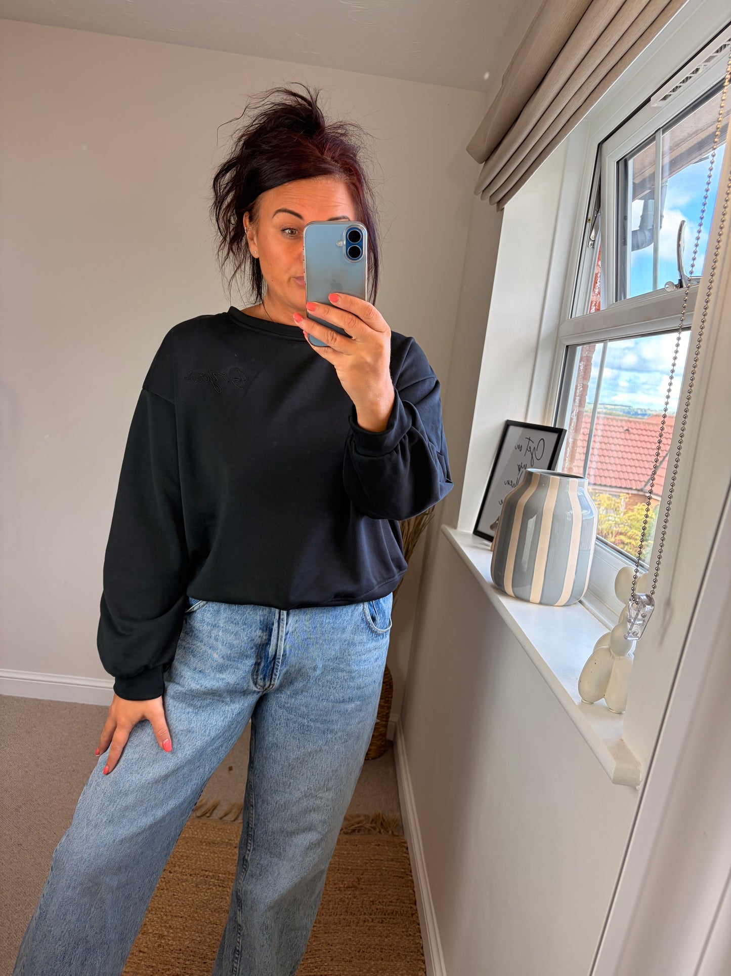 Bonjour Sweatshirt - Black
