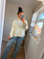2-way Chunky Jumper - Beige/Cream