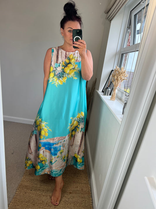 Sicily Dress - Teal