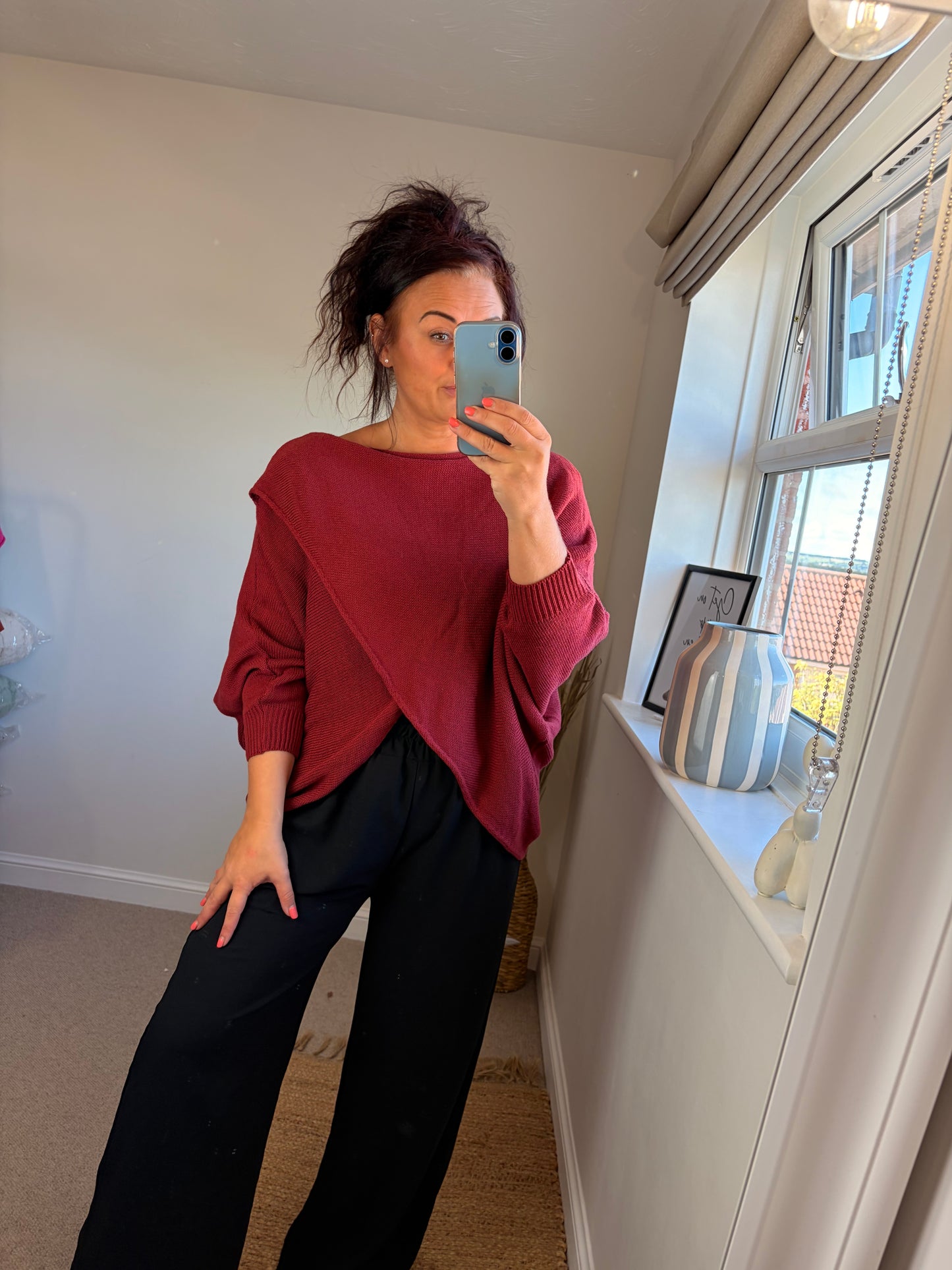 Wrap Knit - Raspberry