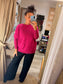 Crisscross Jumper - Cerise