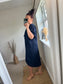Twist Front Dress - Navy