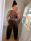 Mesh Layering Top - Brown