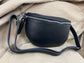 Leather Sling Bag - Black