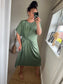 Tie Side Dress - Khaki