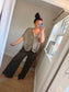 Twist Crochet Top - Mocha
